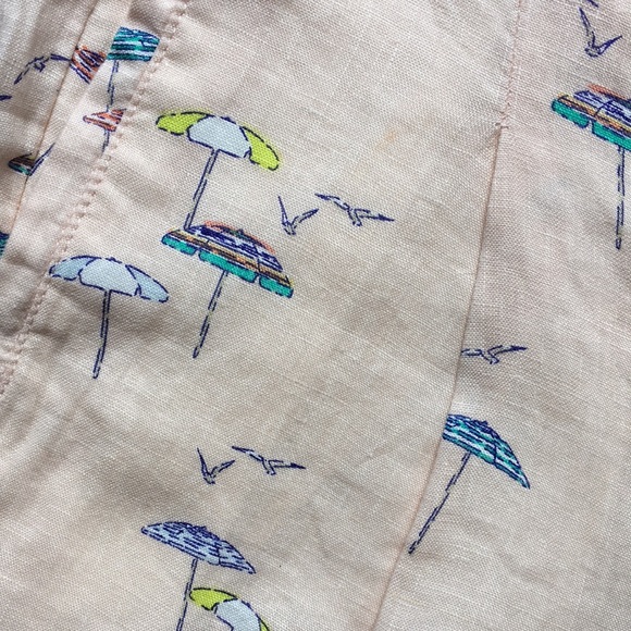 BOGO C&C California beach umbrella linen shorts 6 small - Picture 6 of 6